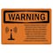 Signmission Safety Sign, OSHA WARNING, 3.5" Height, 5" Width, Radio Frequency Fields Beyond, Landscape OS-WS-D-35-L-12363 - alternate 1